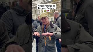 Nigel Farage at the farmer protest 🚜🇬🇧 nofarmersnofood [upl. by Hollie803]