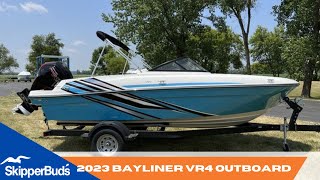 2023 Bayliner VR4 Outboard Sport Boat Tour SkipperBuds [upl. by Rubie727]