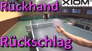 Rückhand Rückschlag Tutorial  Tischtennis [upl. by Sarette]