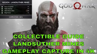 Landsuther Mines All Collectible Locations Guide God of War 2018 [upl. by Weinreb]