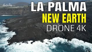 La Palma Lava Delta  New Drone Footage Flight no 3 4K 021121 [upl. by Corrina393]