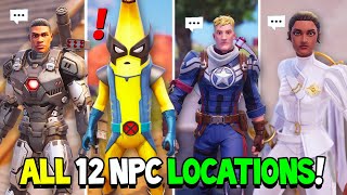 Fortnite ALL 12 Boss NPCs Locations in Fortnite Chapter 5 Season 4 [upl. by Ivers77]