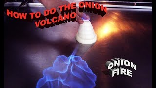 HOW TO MAKE ONION VOLCANO TEPPANYAKI TRICKS REVEALED AND TUTORIALS [upl. by Straub]