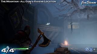 God of War All Odins Ravens in The Mountain Allfather Blinded Trophy [upl. by Francklyn17]