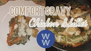 WW Comfort Gravy Chicken Skillet Recipe  Weight Watchers Recipe [upl. by Eilliw]