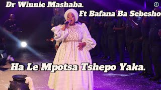 🎶Dr Winnie Mashaba ft Bafana Ba Sebesho  Ha le Mpotsa Tshepo Yaka Live at State Theatre🎶 [upl. by Nicholson292]