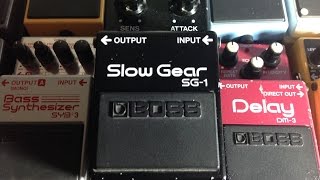 Boss Pedal Review 33 SG1 Slow Gear [upl. by Aihselef649]