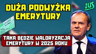 ⚡️Seniorzy Duża podwyżka emerytury Taka będzie waloryzacja emerytury w 2025 roku [upl. by Neehsas]