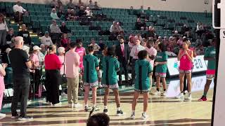 Coastal Carolina vs JMU women’s basketball starting lineups Intro 22824 [upl. by Maletta691]