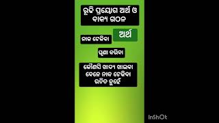 ରୂଢି ପ୍ରୟୋଗ ଅର୍ଥ odia grammar [upl. by Navarro124]