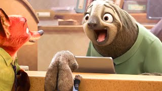 Zootopia Meet the Sloth HD  DMV Scene [upl. by Ulrikaumeko]