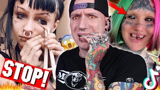 Dangerous Piercings You Should NEVER Do  New TikTok Piercing Fails 25  Roly [upl. by Annetta]