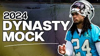 A 2024 Dynasty Football StartUp Mock Draft [upl. by Asim]