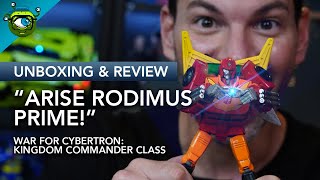 quotArise Rodimus Primequot Transformers Kingdom Commander Class Review  HES GOT THE TOUCH [upl. by Anemij]