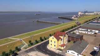 Bremerhaven von oben  Cuxland Ferienparks [upl. by Yesac806]