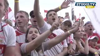 Die Highlights und Stimmen zur Aufstiegsparty des VfB Stuttgart [upl. by Esemaj468]