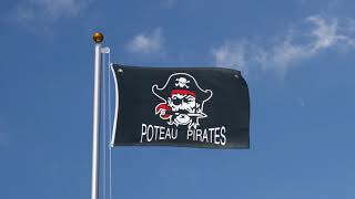 Pirate Poteau Pirates  3x5 ft Flag [upl. by Dino171]