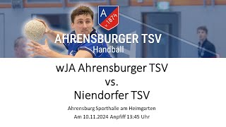 Handball wJA Ahrensburger TSV vs Niendorfer TSV am 10112024 [upl. by Banks]