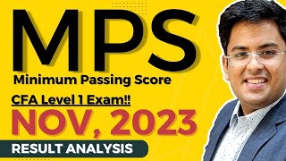 CFA Level 1  November 2023 RESULT ANALYSIS  MPS  90 Percentile  Passing   Gourav Kabra [upl. by Portland]