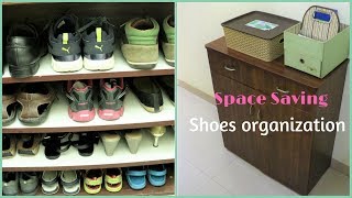 Space Saving Shoes Organization  Shoe Rack Organizer [upl. by Emlen740]