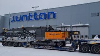 Junttan PM23LC piling machine transportation to Canada [upl. by Horner595]