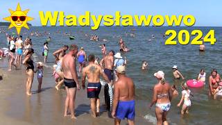 Władysławowo plaża 26072024 morze parawanów [upl. by Sitof76]