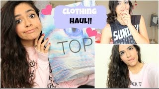 Clothing Haul F21 Topshop Aero Love Culture [upl. by Letsirhc]