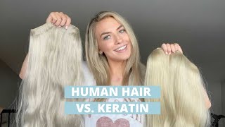 ZALA Human Remy Hair vs Keratin Hair ♡ [upl. by Buff563]