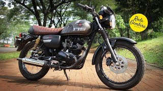 Motovlog Review Kawasaki W175 Cafe by Roda Gembira [upl. by Forster]