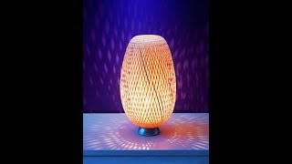 IKEA  Table Lamp  BÖJA  Handmade Bamboo  4k [upl. by Clein]