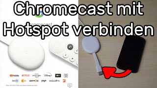 Chromecast mit Smartphone Hotspot verbinden Chromecast mit Google TV [upl. by Joachima483]