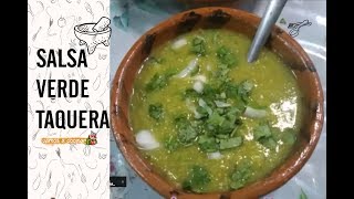 SALSA VERDE CON CILANTRO Y CEBOLLA BÁSICA  Vamos a Cocinar [upl. by Aiki772]