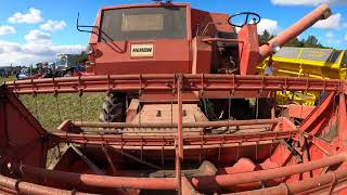 1982 Massey Ferguson 240 39 Litre 4Cyl Diesel Combine Harvester 68 HP [upl. by Goode]