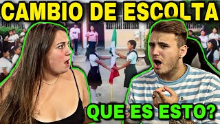 🇪🇸 REACCIÓN a CAMBIO de ESCOLTA en la SECUNDARIA 🇲🇽😱 que es esto [upl. by Charley897]