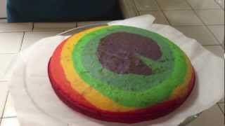 How to make rainbow cake [upl. by Akinwahs]