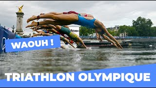 Les épreuves du triathlon dans la Seine   Paris 2024 🏆  Ville de Paris [upl. by Marsden159]