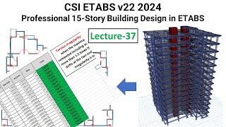 38 CSI ETABS v22 2024 Check Model In Etabs  Building Torsional Irregularity check in etabs [upl. by Mona804]