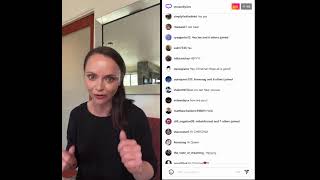 Christina Ricci Streamily autographs signing amp QampA Instagram livestream 171123 [upl. by Ainotahs588]