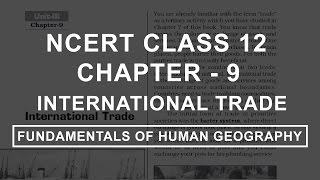 International Trade  Chapter 9 Geography NCERT Class 12 [upl. by Copeland]