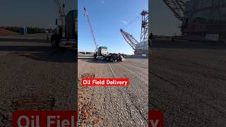 Oil Field Delivery oilfield largecars trucking grovecrane big [upl. by Airdnal]