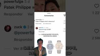 Mark Zuckerberg Y Su Increíble Reloj Patek Phillipe [upl. by Erlin408]