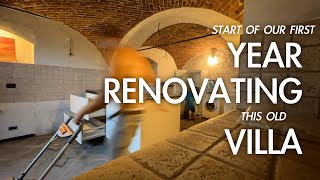 RENOVATION Timelapse Summary 3 The Start Of Our First Year Renovating an Abandoned House in Italy [upl. by Bruno686]