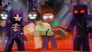 The Ultimate quotHEROBRINE LIFEquot Part 1  Minecraft Animation [upl. by Haidedej634]