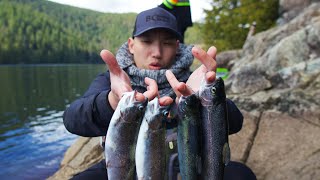 No Kayak Needed Rainbow Trout Fishing at Buntzen Lake  EP36 [upl. by Aremahs]