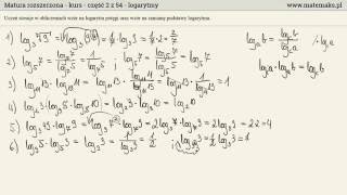 Matura rozszerzona  kurs  logarytmy [upl. by Sivram516]