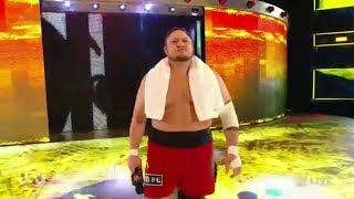 Samoa Joe returns JOE CHANTS WWE RAW 9 April 2018 HD [upl. by Eelra]