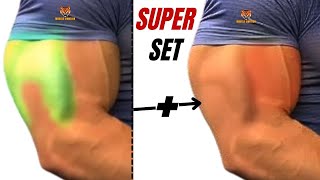 8 BICEPS amp TRICEPS SUPERSET WORKOUT AT GYM  Musculation triceps et biceps en superset [upl. by Kori]