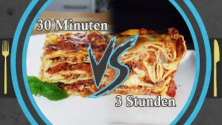 schnelle 30 min OnePot Lasagne VS kein Stress kochen Lasagne Rezept [upl. by Gleeson112]