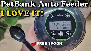 Petbank Automatic Rechargeable Aquarium Fish Feeder REVIEW [upl. by Verlie]