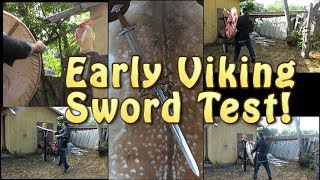 Early Viking Sword Tested amp Reviewed [upl. by Ahsiekin850]